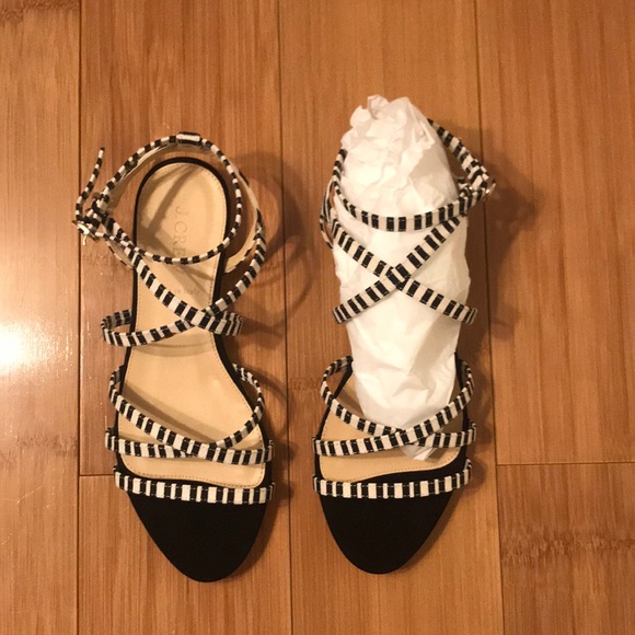 J.Crew “Emmaline” Mini-Wedge Sandals size 7 - Picture 2 of 8